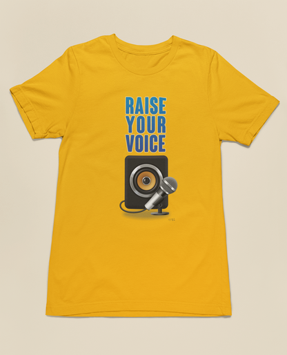 RAISE YOUR VOICE Half Sleeve Tshirt for Women