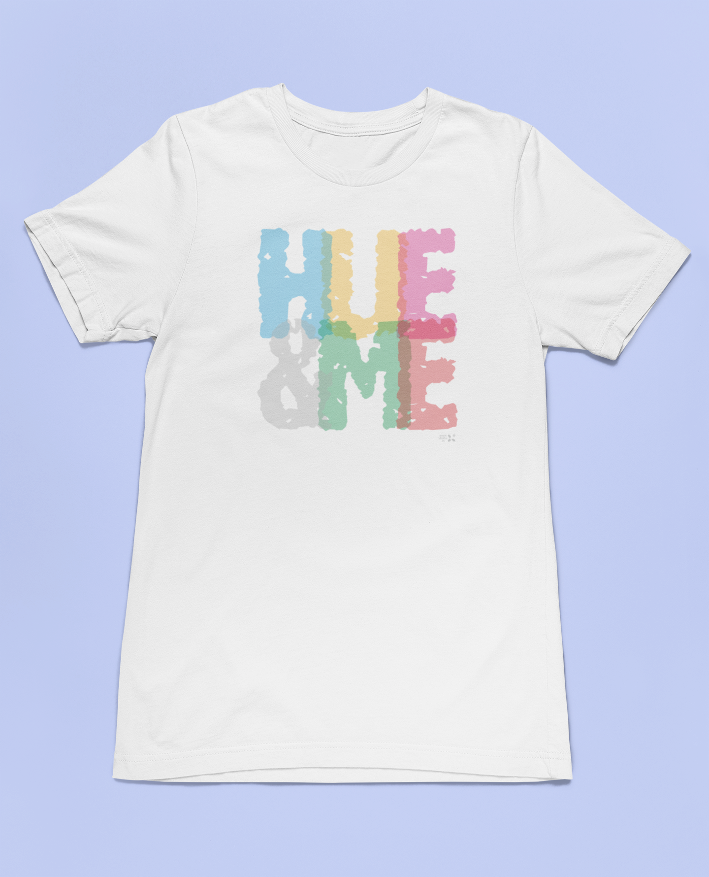 HUE&ME White Dual Side Printed Half Sleeve Tshirt for Men