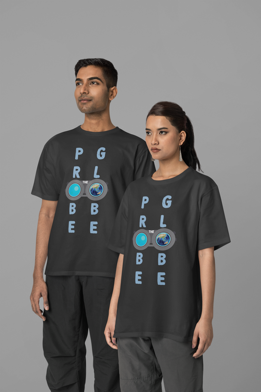 PROBE THE GLOBE Oversized Unisex Half Sleeve T-Shirt for both Men & Women