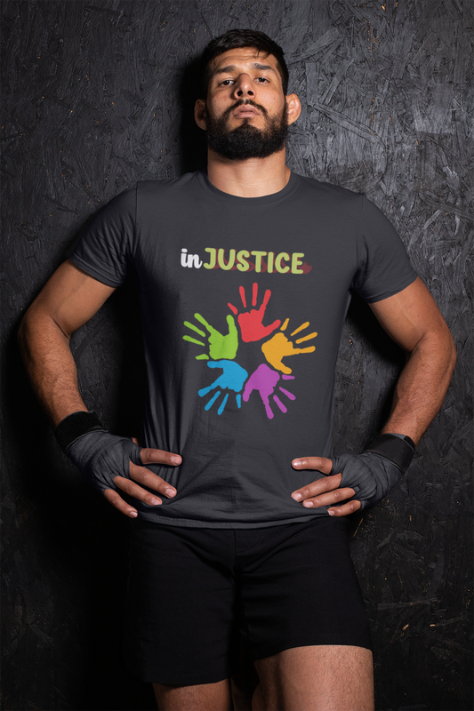 inJUSTICE Half Sleeve T-Shirt for Men