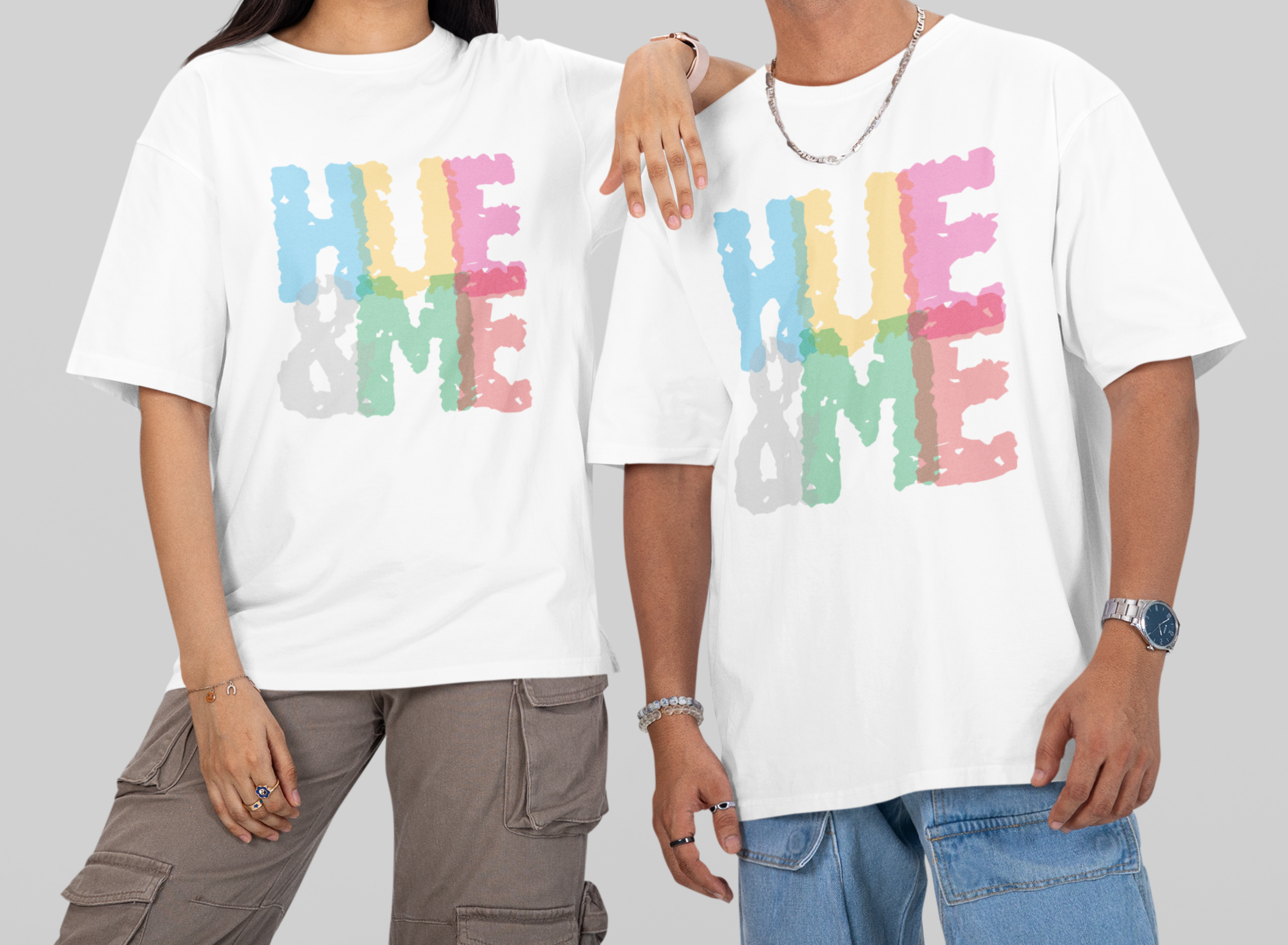 HUE&ME Unisex Oversized T-Shirt