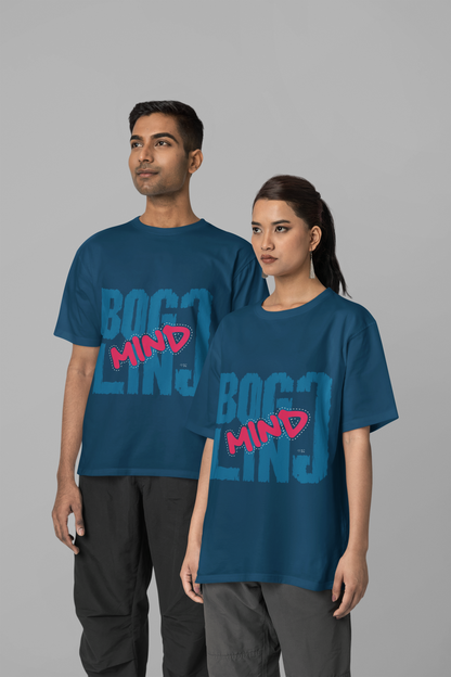 MIND BOGGLING Unisex Half Sleeve Oversized Tshirt for Both Men & Women