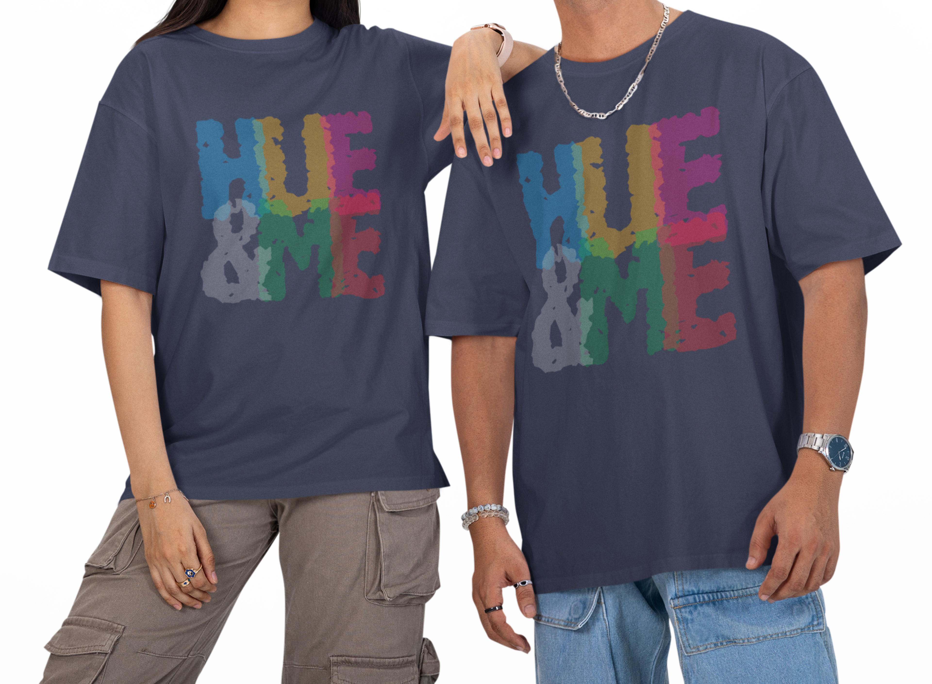 HUE&ME Unisex Oversized T-Shirt