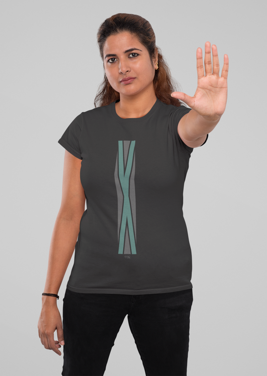 X Half Sleeve Tshirt for Women