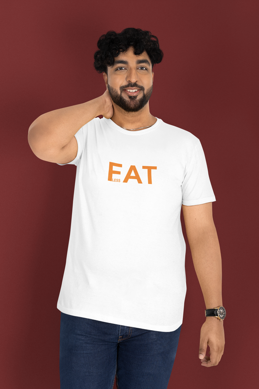 EAT LESS ≅ FAT LESS Half Sleeve T-Shirt for Men