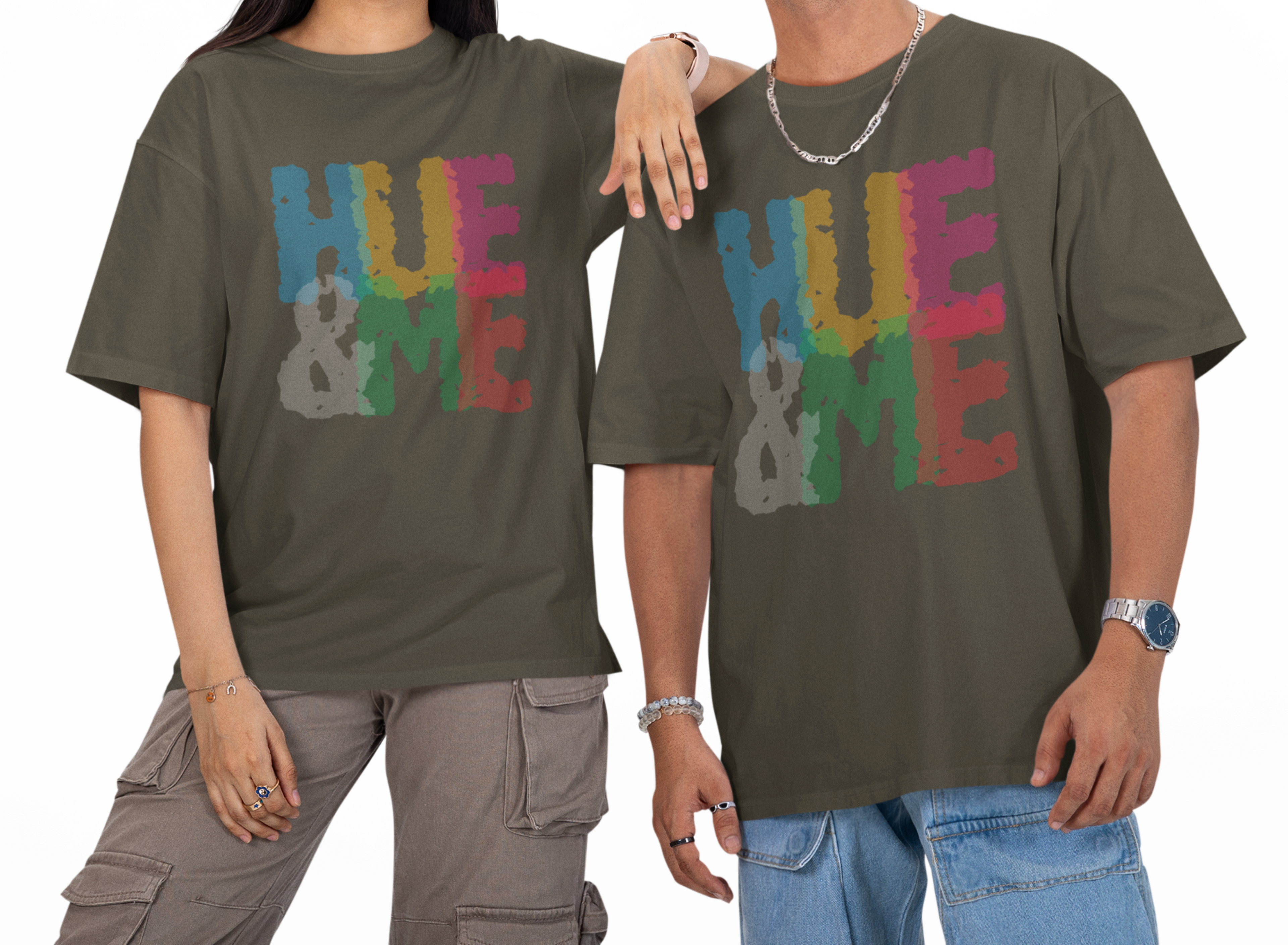HUE&ME Unisex Oversized T-Shirt