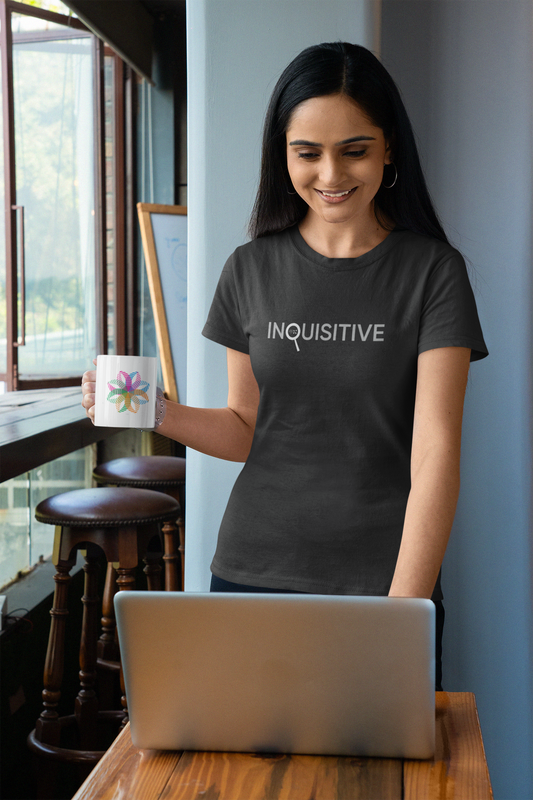 INQUISITIVE Half Sleeve Tshirt for Women