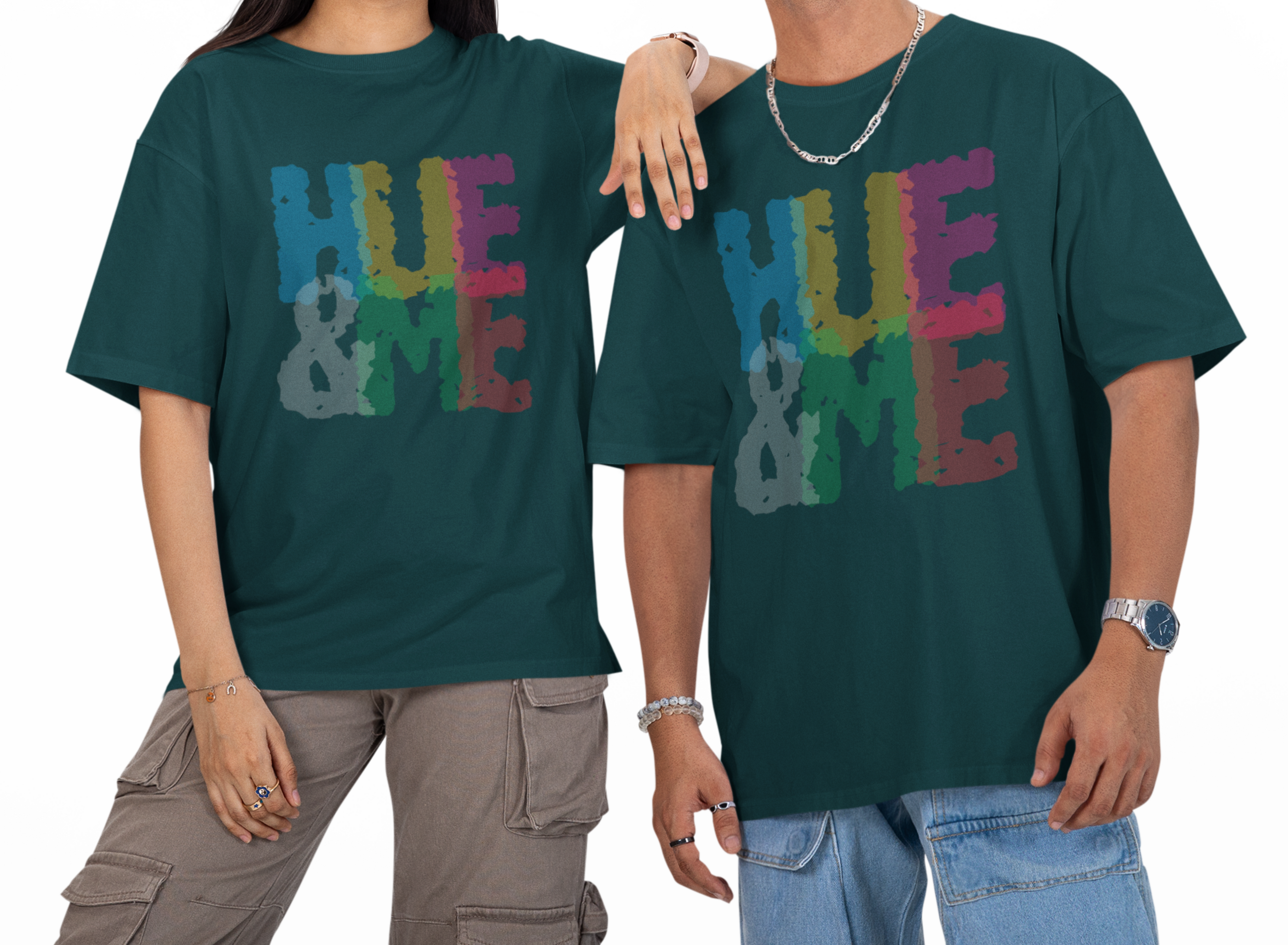HUE&ME Unisex Oversized T-Shirt