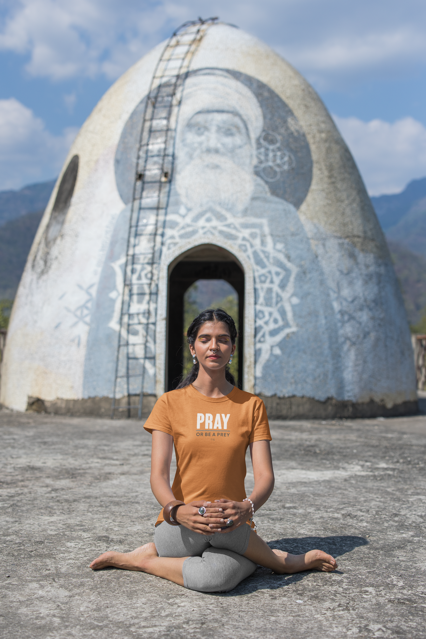 PRAY or be a Prey Half Sleeve Tshirt for Women