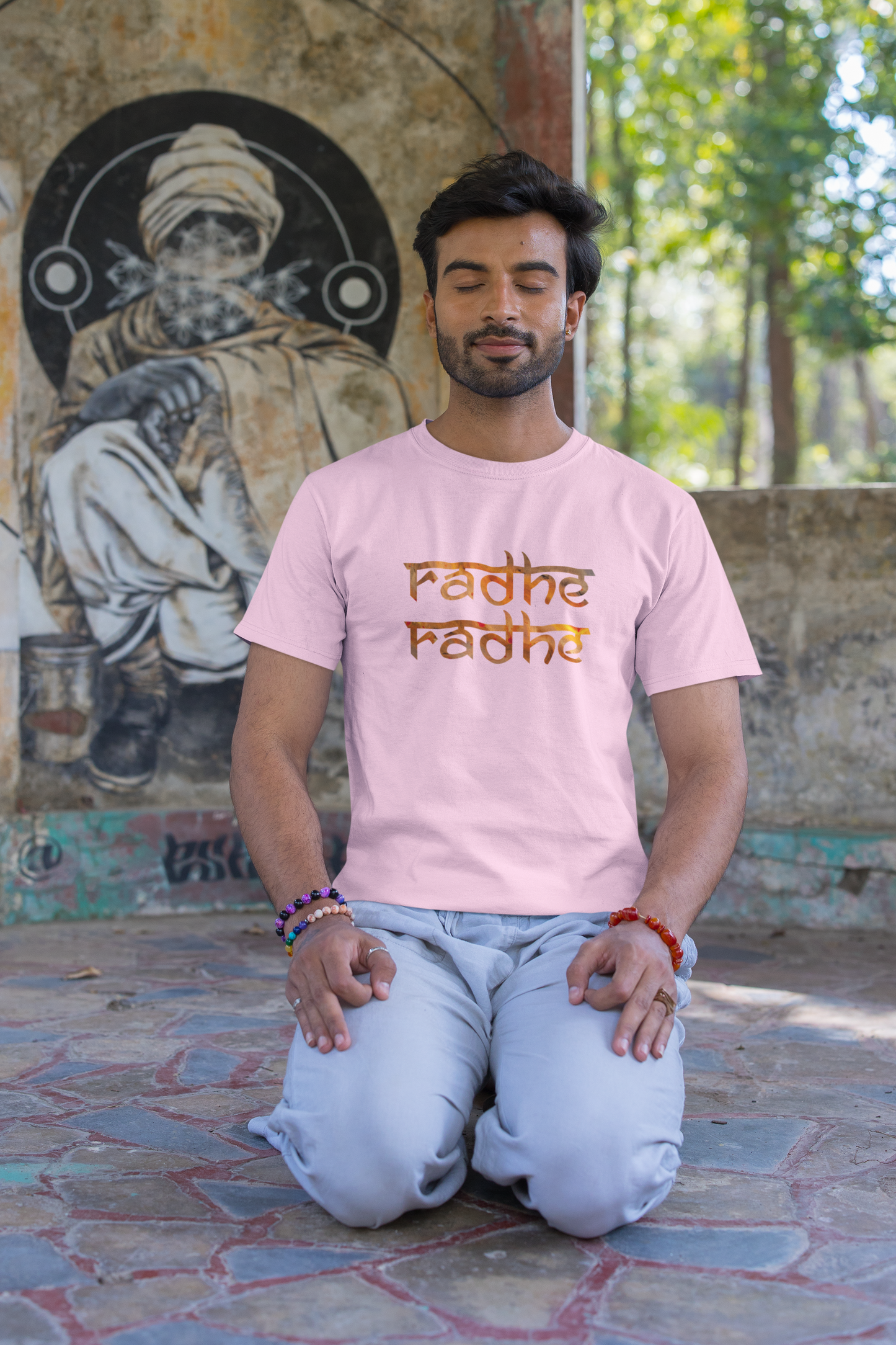 radhe radhe Half Sleeve Tshirt for Men