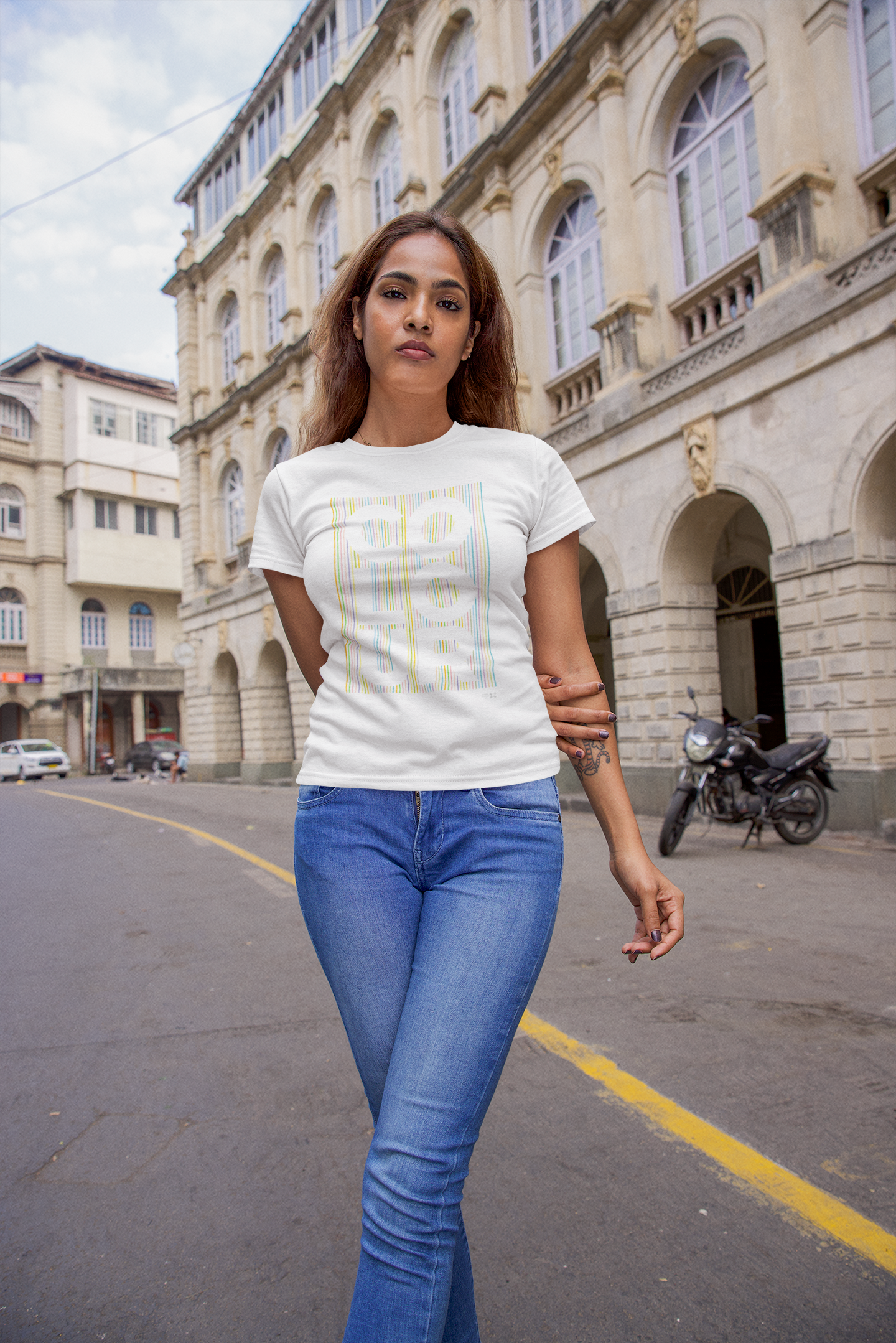 COLOUR Half Sleeve Tshirt for Women