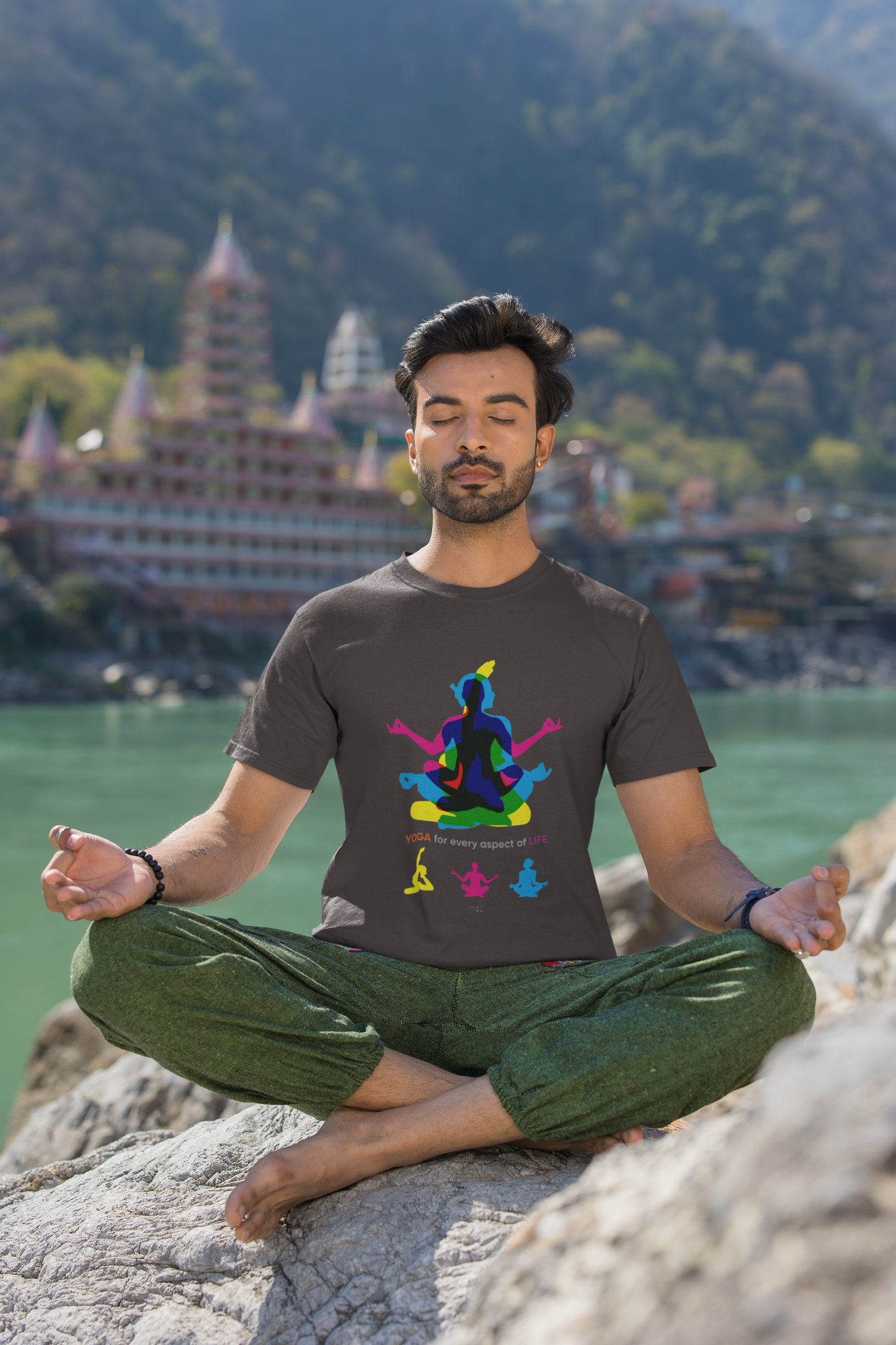 YOGA Half Sleeve Tshirt for Men