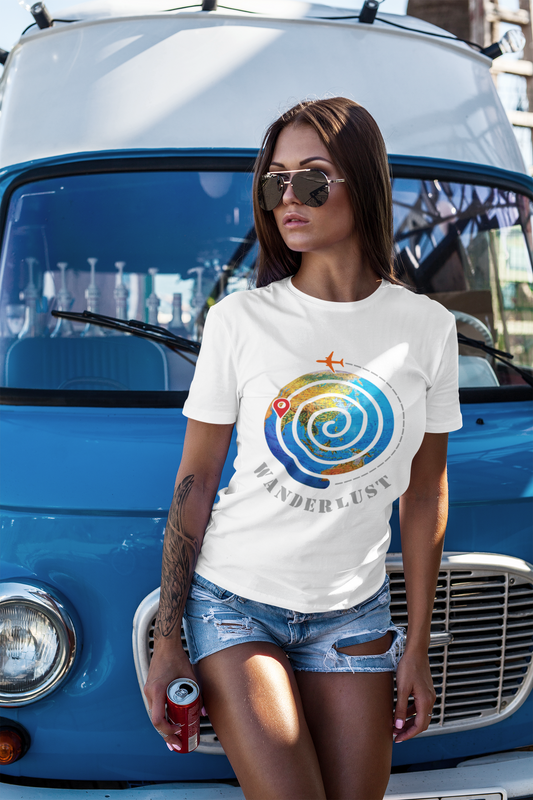 WANDERLUST Half Sleeve Tshirt for Women