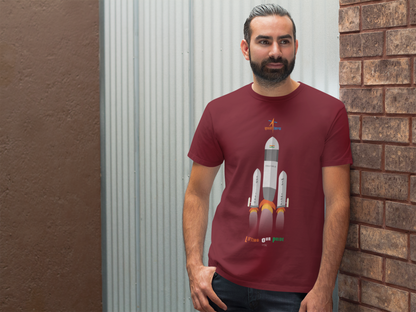 ISRO Lifting Our Pride Half Sleeve Tshirt for Men