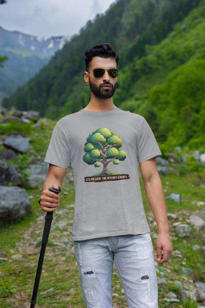 LETS PRESERVE THIS HEAVENLY SERENITY Half Sleeve T-Shirt for Men