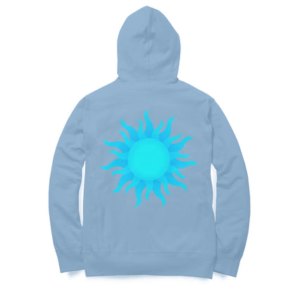 Blue Sun Dual Side Printed Hoodie