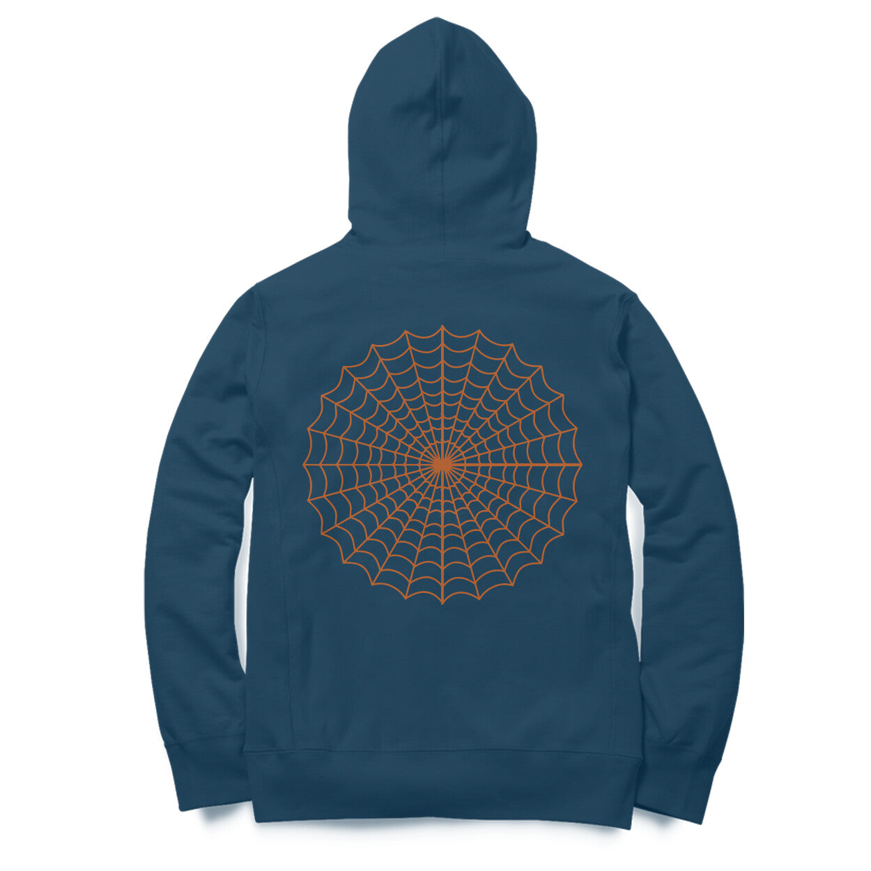 Orange Spider Dual Side Printed Hoodie