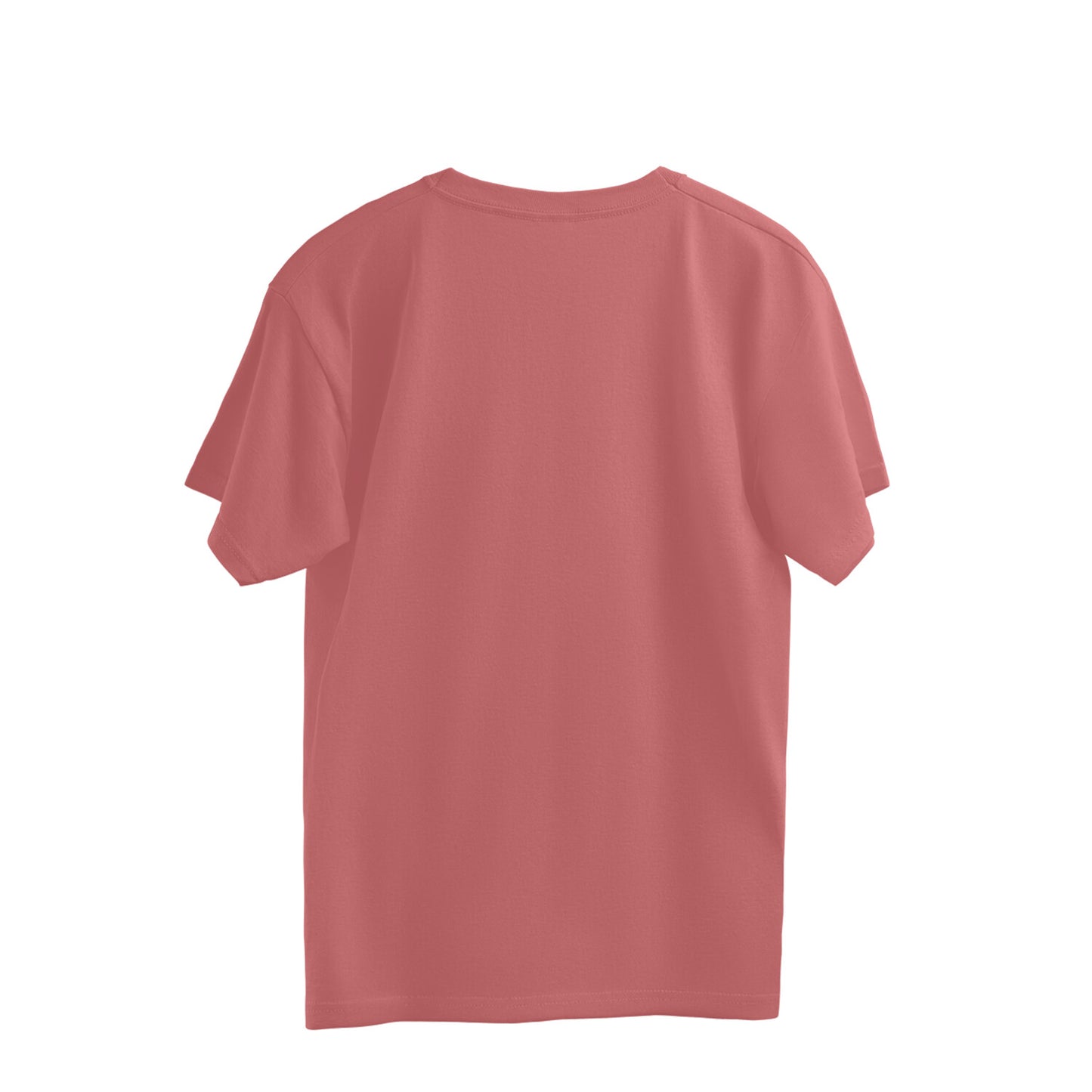 Dusty Rose Solid Colour Oversized Unisex Half Sleeve T-Shirt for Both Men & Women