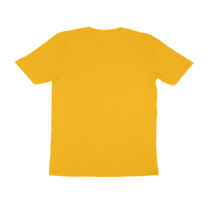 Golden Yellow Solid Colour Half Sleeve T-Shirt for Men