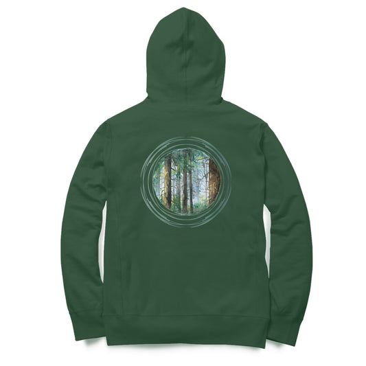 Round Woods Back only Printed Hoodie