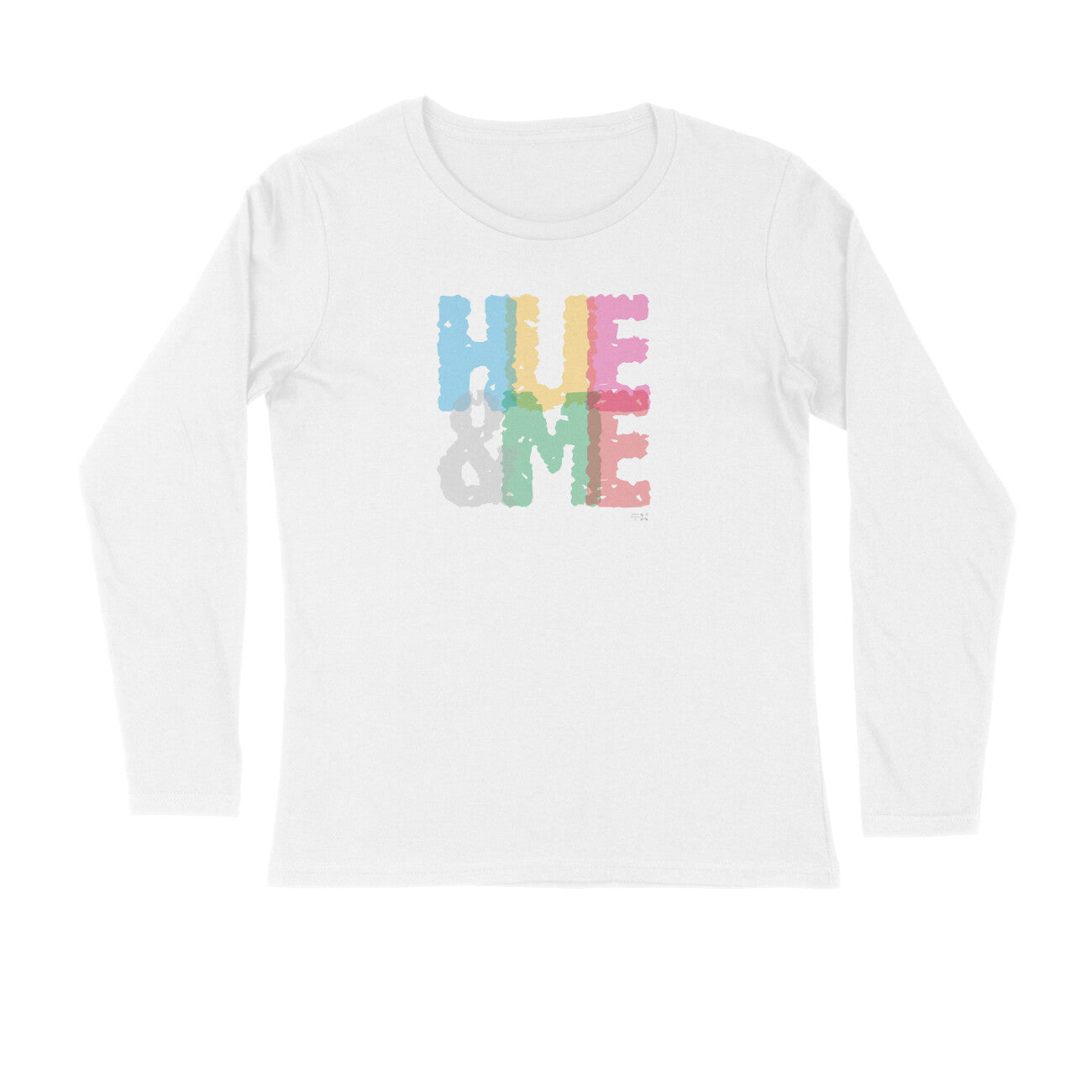 HUE & ME Dual Side Printed Unisex Full Sleeve Tshirt for Men & Women