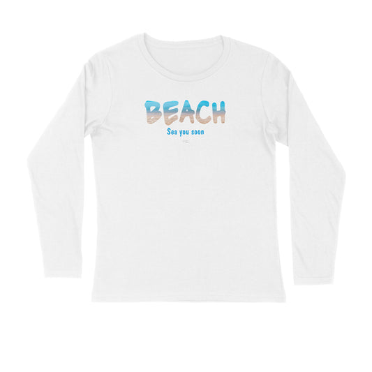 BEACH Unisex Full Sleeve T-Shirt for both Men & Women