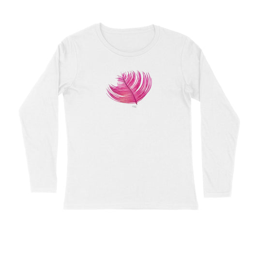 Feather Unisex Full Sleeve T-Shirt for both Men & Women