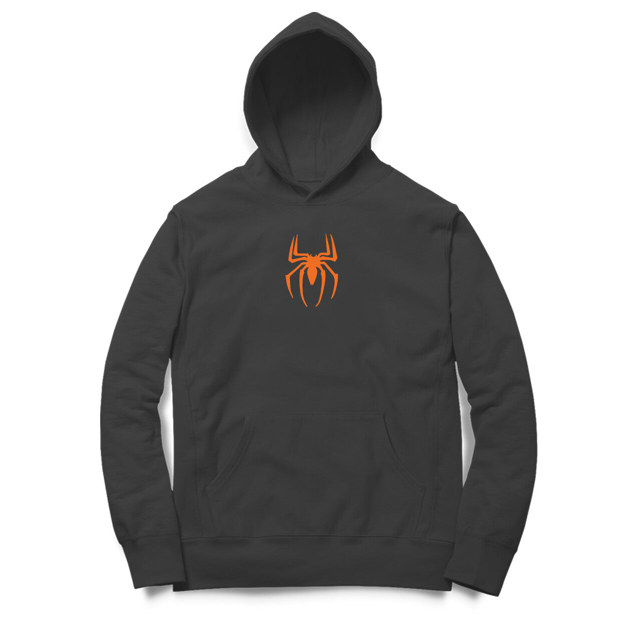 Orange Spider Dual Side Printed Hoodie