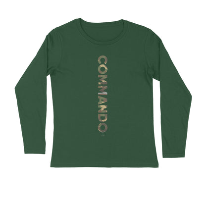 COMMANDO Unisex Full Sleeve T-Shirt for both Men & Women