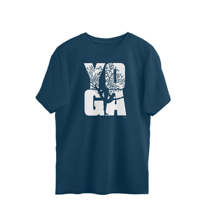 YOGA Unisex Oversized Half Sleeve Tshirt for Men & Women