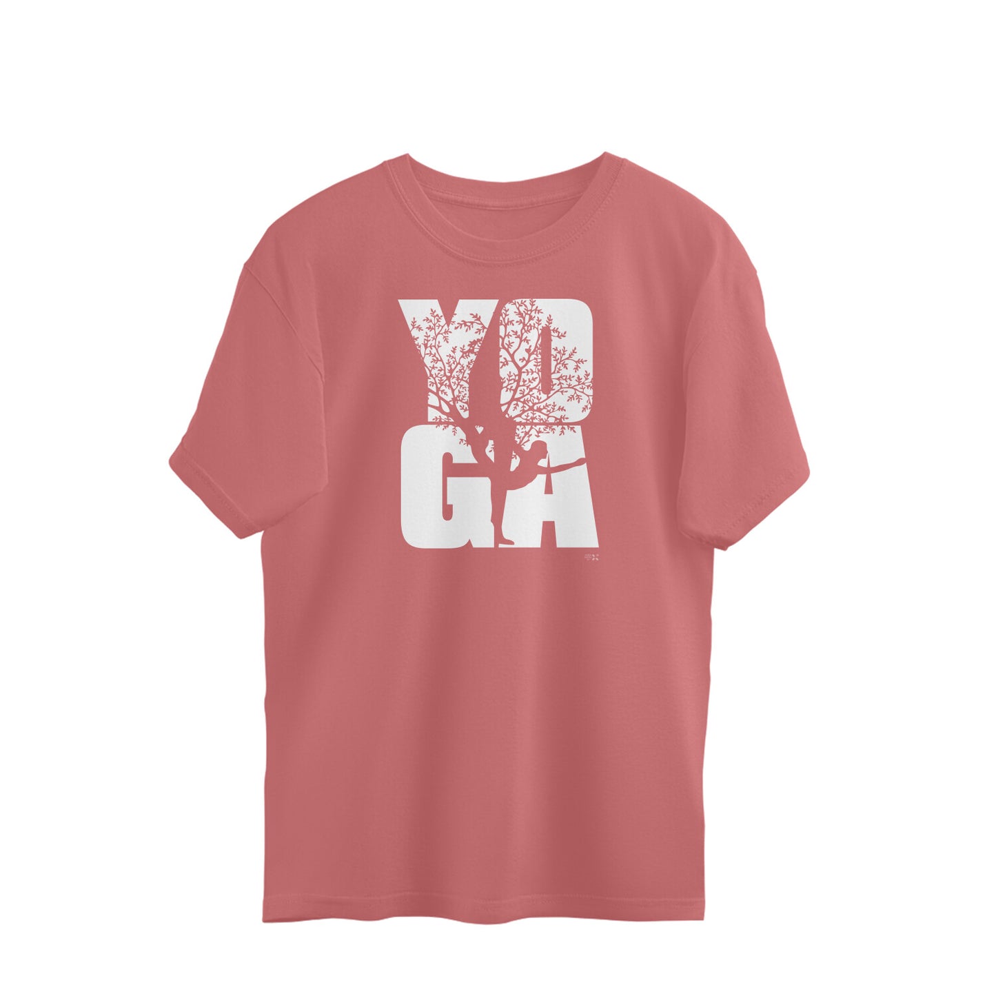 YOGA Unisex Oversized Half Sleeve Tshirt for Men & Women