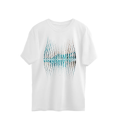 Abstract Unisex Half Sleeve Oversized Tshirt for Both Men & Women