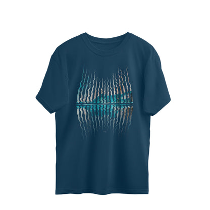 Abstract Unisex Half Sleeve Oversized Tshirt for Both Men & Women