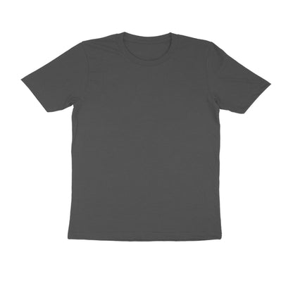 Charcoal Grey Solid Colour Half Sleeve T-Shirt for Men